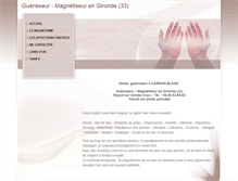 Tablet Screenshot of guerisseur-magnetiseur-gironde.fr